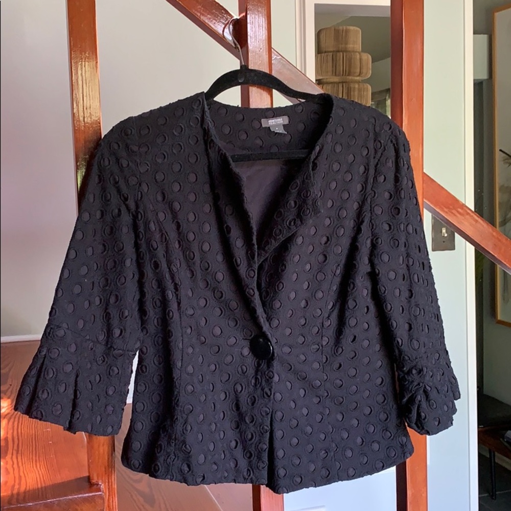 Kenneth Cole black cotton jacket in great shape/C